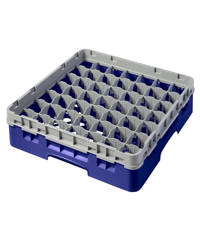 Cambro - 49S318-186 / Cesta de lavado (50 x 50 cm) copas y vasos con 49 comp. 1 alt. - dia. máx. 6 cm alt. máx. 9,4 cm