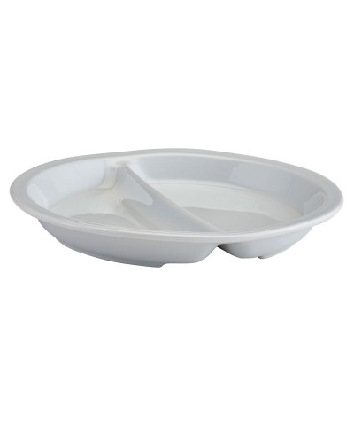 Plato de 2 compartimentos de Porcelana - 25,6 cm de Ø