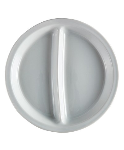 Plato de 2 compartimentos de Porcelana - 25,6 cm de Ø