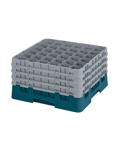 Cambro - 36S900-414 / Cesta de lavado (50 x 50 cm) copas y vasos con 36 comp. 4 alt. - dia. máx. 7,2 cm alt. máx. 24,1 cm