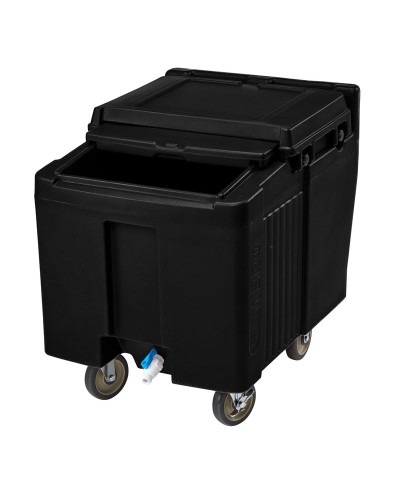 Carro de hielo con 2 ruedas fijas, 2 ruedas giratorias y 1 rueda con freno - 80 x 58,5 x 74,5 cm