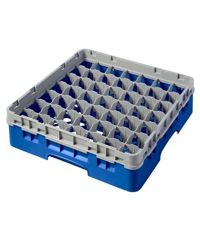 Cambro - 49S318-168 / Cesta de lavado (50 x 50 cm) copas y vasos con 49 comp. 1 alt. - dia. máx. 6 cm alt. máx. 9,4 cm