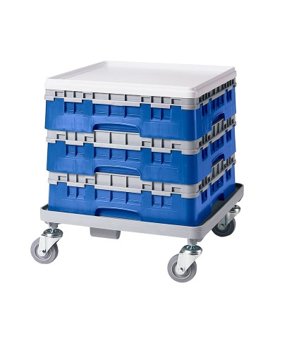 Cambro - 49S318-168 / Cesta de lavado (50 x 50 cm) copas y vasos con 49 comp. 1 alt. - dia. máx. 6 cm alt. máx. 9,4 cm
