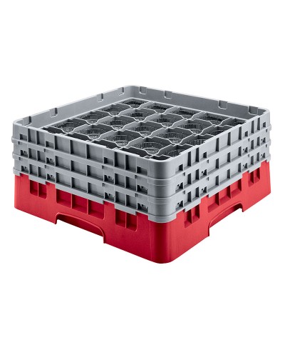 Cambro - 36S534-163 / Cesta de lavado (50 x 50 cm) copas y vasos con 36 comp. 2 alt. - dia. máx. 7,2 cm alt. máx. 14,9 cm