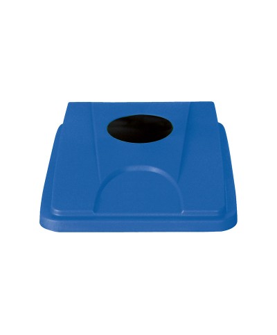 Probbax - PB-1012-BLU / Tapa plana orificio redondo para cubos PB-100-GRY y PB-1090-GRY - 33 x 45,5 x 6,5 cm