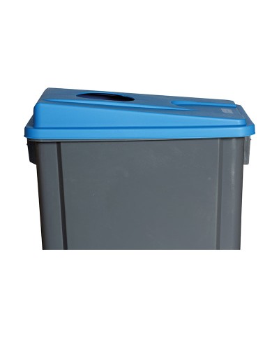 Probbax - PB-1012-BLU / Tapa plana orificio redondo para cubos PB-100-GRY y PB-1090-GRY - 33 x 45,5 x 6,5 cm