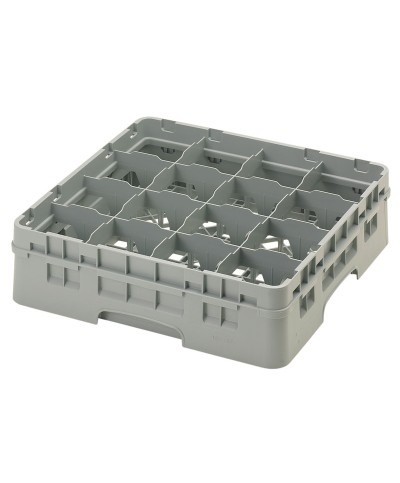 Cambro - 16S418-151 / Cesta de lavado (50 x 50 cm) para copas y vasos con 16 comp. 1 alt. - dia. máx. 10,9 cm alt. máx. 11,8 cm