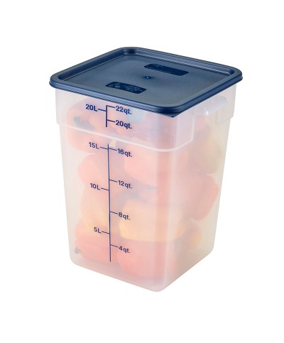 Cambro - 22SFSPP-190 / Recipiente cuadrado de polipropileno - (25,6 x 31 x 40 cm) - (20,8 litros)