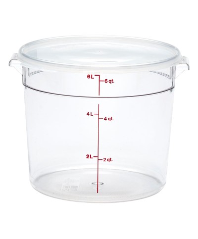Cambro - RFSCW6-135 / Recipiente redondo de policarbonato - (25,2 cm de Ø) - (profundidad: 20,2 cm) - (5,7 litros)