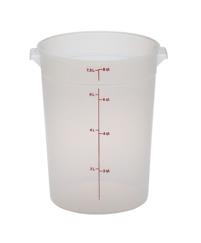 Cambro - RFS8PP-190 / Recipiente redondo de polipropileno - (25,2 cm de Ø) - (profundidad: 27,6 cm) - (7,6 litros)