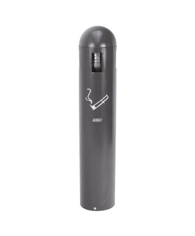 Probbax - AT-0291-DGRY / Cenicero tubular de pared - 10,5 x 11 x 50 cm - 1 L