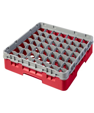 Cambro - 9S318-163 / Cesta de lavado de (50 x 50 cm) para copas y vasos con 9 comp. 1 alt. - dia. máx. 14,8 cm alt. máx. 9,4 cm