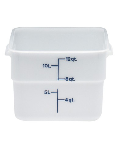 Cambro - 12SFSP-148 / Recipiente cuadrado de polietileno - (25,6 x 31 x 21 cm) - (11,4 litros)