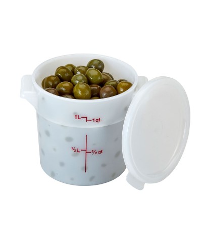 Cambro - RFS1-148 / Recipiente redondo de polietileno - (15,4 cm de Ø)  - (profundidad 12,7 cm) - (0,9 litros)