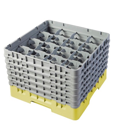Cambro - 16S1114-108 / Cesta lavado (50 x 50 cm) para copas y vasos con 16 comp. 6 alt. - dia. máx. 10,9 cm alt. máx. 29,9 cm