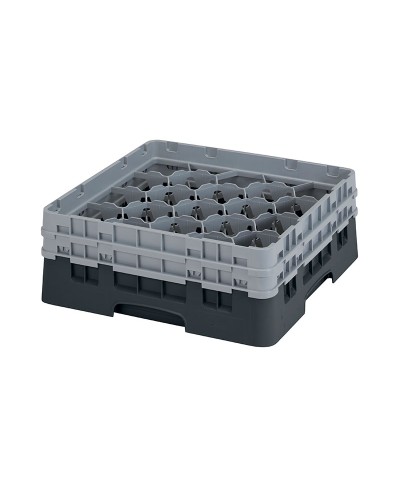 Cambro - 20S434-110 / Cesta de lavado (50 x 50 cm) para copas y vasos con 20 comp. 2 alt. - dia. máx. 9,84 cm alt. máx. 13,5 cm