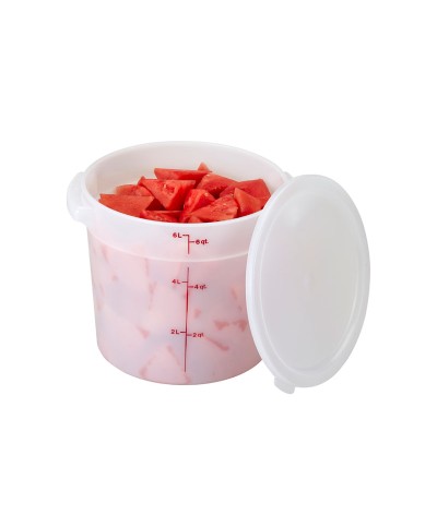 Cambro - RFSC6-148 / Tapa para recipiente redondo polietileno de 5,7 l. y 7,6 l. - (25,2 cm de Ø)
