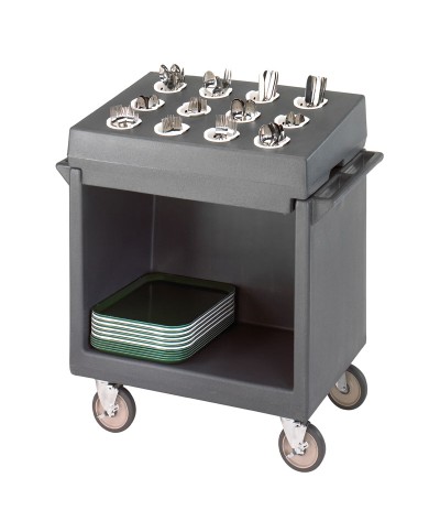 Cambro - TDCR12-191 / Carro combinado para bandejas y cubiertos (12 soportes cilindros) - ( 97 x 58 x 105 cm)