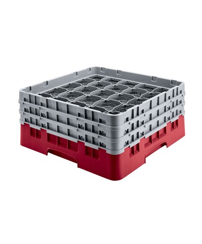 Cambro - 36S534-416 / Cesta de lavado (50 x 50 cm) copas y vasos con 36 comp. 2 alt. - dia. máx. 7,2 cm alt. máx. 14,9 cm