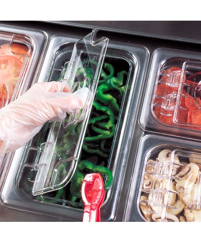 Cambro - 60CWLN-135 / Tapa FlipLid con muesca de policarbonato GN 1/6 - (16,2 x 17,6 x 2,2 cm)