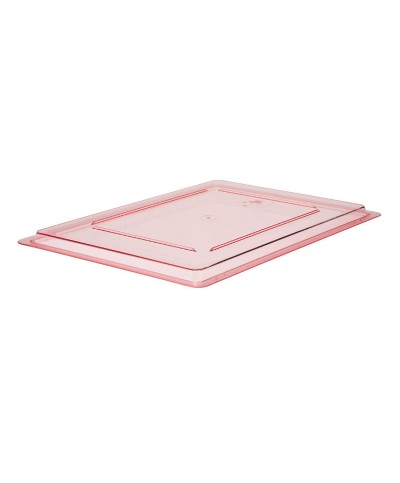 Cambro - 1826CCW-467 / Tapa lisa de policarbonato para caja de almacenamiento (Rojo seguridad) - (45,7 x 66 cm)