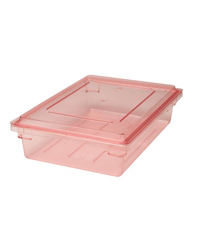 Cambro - 1826CCW-467 / Tapa lisa de policarbonato para caja de almacenamiento (Rojo seguridad) - (45,7 x 66 cm)