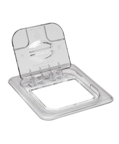 Cambro - 60CWL-135 / Tapa con bisagra FlipLid de policarbonato GN 1/6 - (16,2 x 17,6 cm)