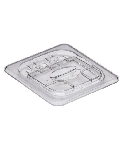 Cambro - 60CWL-135 / Tapa con bisagra FlipLid de policarbonato GN 1/6 - (16,2 x 17,6 cm)