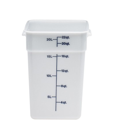 Cambro - 22SFSP-148 / Recipiente cuadrado de polietileno - (25,6 x 31 x 40 cm) - (20,8 litros)