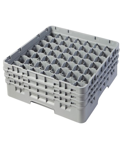 Cambro - 49S638-151 / Cesta de lavado (50 x 50 cm) copas y vasos con 49 comp. 3 alt. - dia. máx. 6 cm alt. máx. 17,6 cm