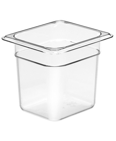 Cambro - 66CW-135 / Recipiente de policarbonato GN 1/6 - (16,2 x 17,6 x 15 cm) - (2,2 litros)