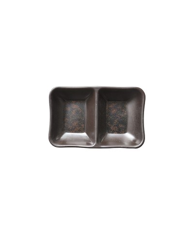 Adrier - SRCTB13083-ORI / Colección ORION - Cuenco rectangular 2 compartimentos - 13 x 8 cm x 2,5 cm alto