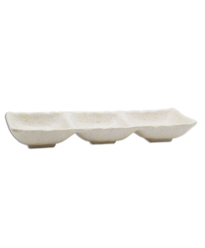 Adrier - SRCTB26085-MWH / Colección TERRAL - Bol rectangular con triple compartimento - 26 x 8,5 x 3,5 cm