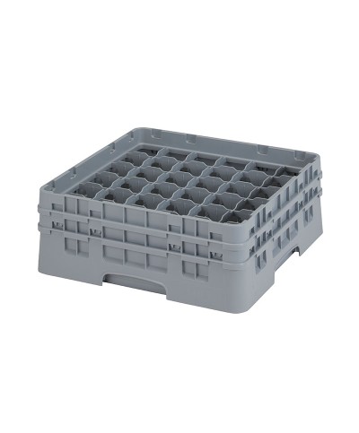 Cambro - 36S434-151 / Cesta de lavado (50 x 50 cm) copas y vasos con 36 comp. 2 alt. - dia. máx. 7,2 cm alt. máx. 13,5 cm