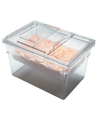 Cambro - 1826CLRCW-135 / Recipiente colador de policarbonato para cajas de almacenamiento - (66 x 45,7 x 12,7 cm)