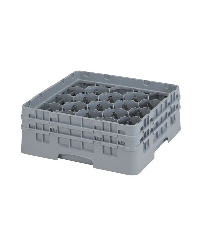 Cambro - 20S534-151 / Cesta de lavado (50 x 50 cm) para copas y vasos con 20 comp. 2 alt. - dia. máx. 9,84 cm alt. máx. 14,9 cm