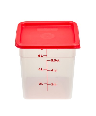 Cambro - 8SFSPP-190 / Recipiente cuadrado de polipropileno - (21,5 x 21,5 x 23 cm) - (7,6 litros)