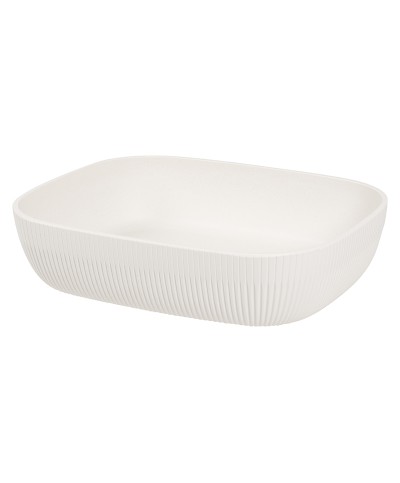 Adrier - CC-0122-WHT / Bol rectangular 4,4L GN 1/2 x 7,5 cm prof.