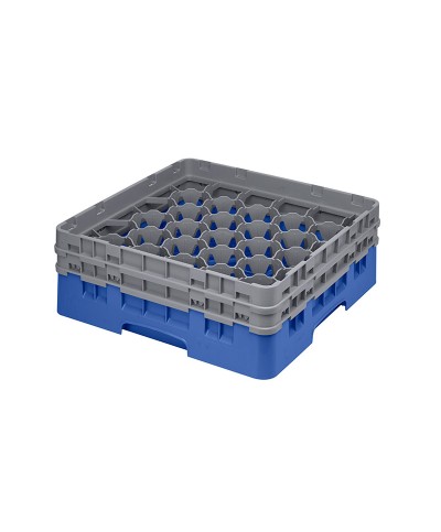 Cambro - 30S434-168 / Cesta de lavado (50 x 50 cm) copas y vasos con 30 comp. 2 alt. - dia. máx. 7,84 cm alt. máx. 13,5 cm
