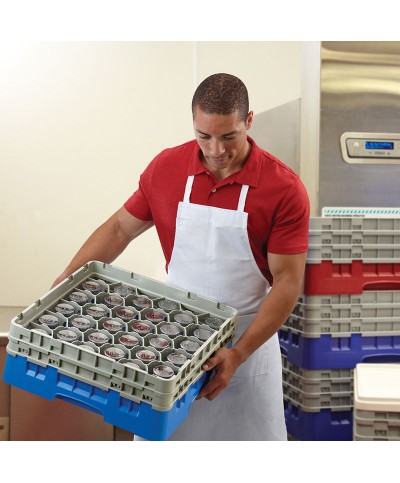 Cambro - 30S434-168 / Cesta de lavado (50 x 50 cm) copas y vasos con 30 comp. 2 alt. - dia. máx. 7,84 cm alt. máx. 13,5 cm