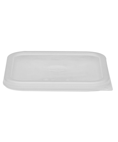 Cambro - SFC2SCPP-190 / Tapa con junta para recipientes cuadrados policarbonato de 1,9 l. y 3,8 l. - (18,5 x 18,5 cm)