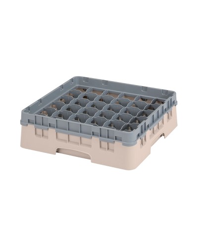 Cambro - 36S318-184 / Cesta de lavado (50 x 50 cm) copas y vasos con 36 comp. 1 alt. - dia. máx. 7,2 cm alt. máx. 9,4 cm