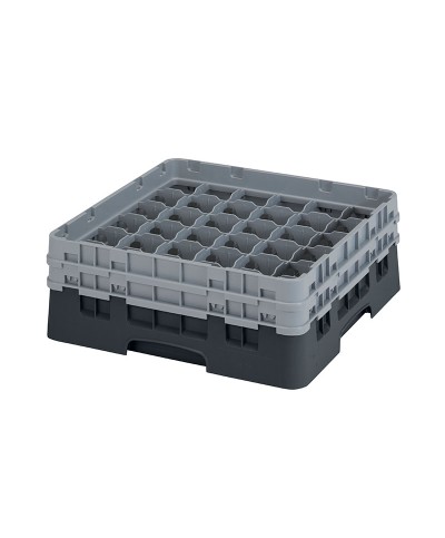 Cambro - 36S434-110 / Cesta de lavado (50 x 50 cm) copas y vasos con 36 comp. 2 alt. - dia. máx. 7,2 cm alt. máx. 13,5 cm