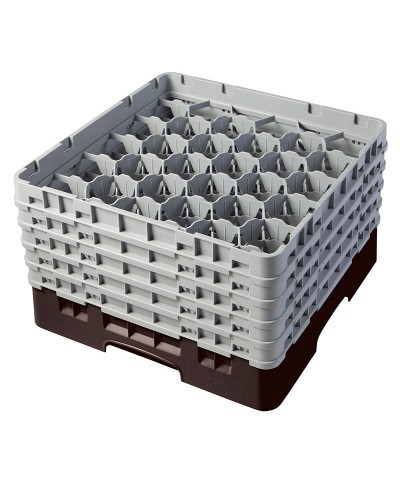 Cambro - 30S958-167 / Cesta de lavado (50 x 50 cm) copas y vasos con 30 comp. 5 alt. - dia. máx. 7,84 cm alt. máx. 25,8 cm