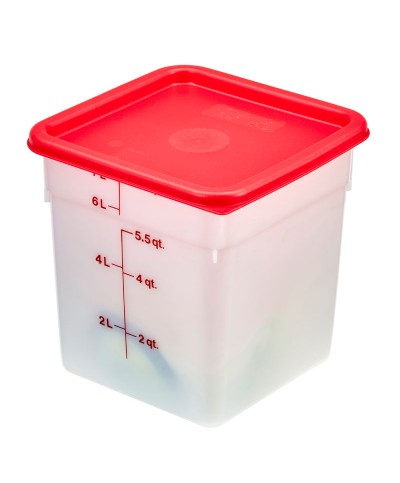 Cambro - 8SFSP-148 / Recipiente cuadrado de polietileno - (21,5 x 21,5 x 23 cm) - (7,6 litros)