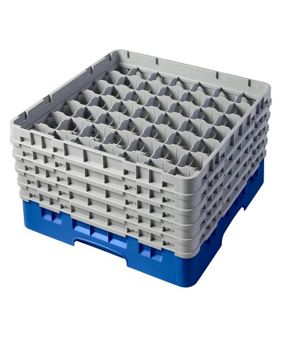 Cambro - 49S958-168 / Cesta de lavado (50 x 50 cm) copas y vasos con 49 comp. 5 alt. - dia. máx. 6 cm alt. máx. 25,8 cm