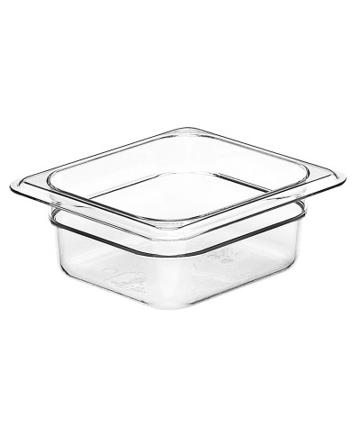 Cambro - 62CW-135 / Recipiente de policarbonato GN 1/6 - (16,2 x 17,6 x 6,5 cm) - (1 litro)