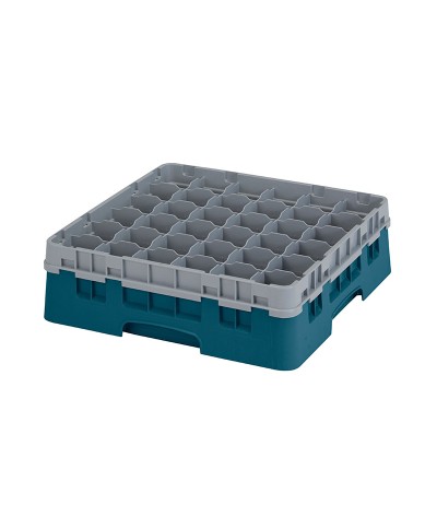 Cambro - 36S418-414 / Cesta de lavado (50 x 50 cm) copas y vasos con 36 comp. 1 alt. - dia. máx. 7,2 cm alt. máx. 11,8 cm