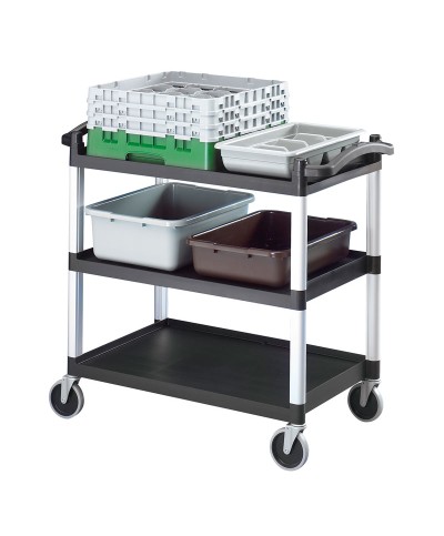 Cambro - BC340KD-110 / Carro de servicio panelable Serie KD con baldas de 80 x 52 cm - (101,5 x 54 x 95 cm)