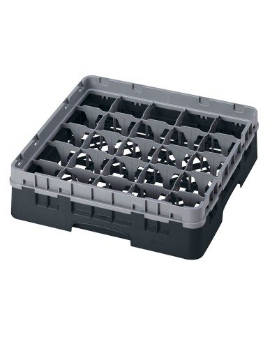 Cambro - 25S318-110 / Cesta de lavado (50 x 50 cm) copas y vasos con 25 comp. 1 alt. - dia. máx. 8,7 cm alt. máx. 9,4 cm